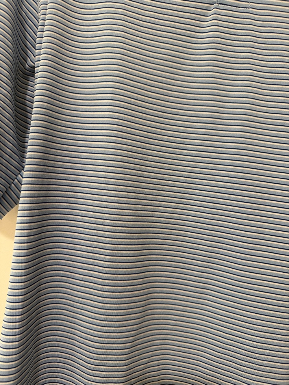 Vineyard Vines Light Blue & White Striped Performance Polo - Picture 4 of 4